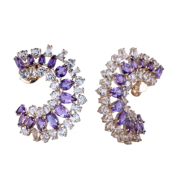 Colored Stone Earring Image 2 Mollys Jewelers Brooklyn, NY