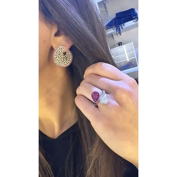 Colored Stone Earring Image 2 Mollys Jewelers Brooklyn, NY