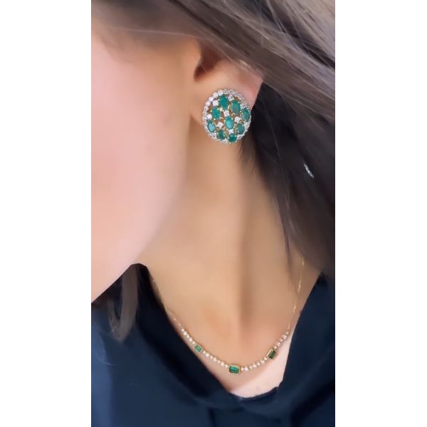 Colored Stone Earring Image 2 Mollys Jewelers Brooklyn, NY