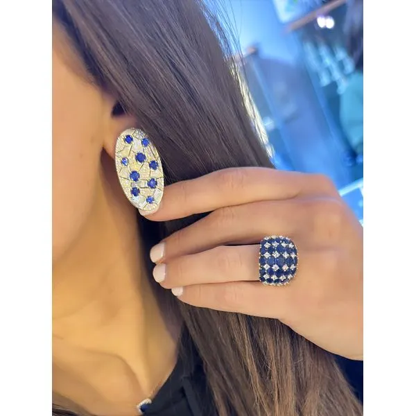 Colored Stone Earring Image 2 Mollys Jewelers Brooklyn, NY