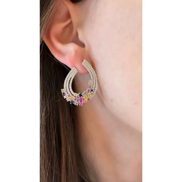 Colored Stone Earring Mollys Jewelers Brooklyn, NY