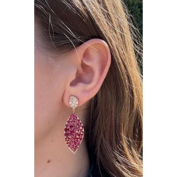 Colored Stone Earring Image 2 Mollys Jewelers Brooklyn, NY