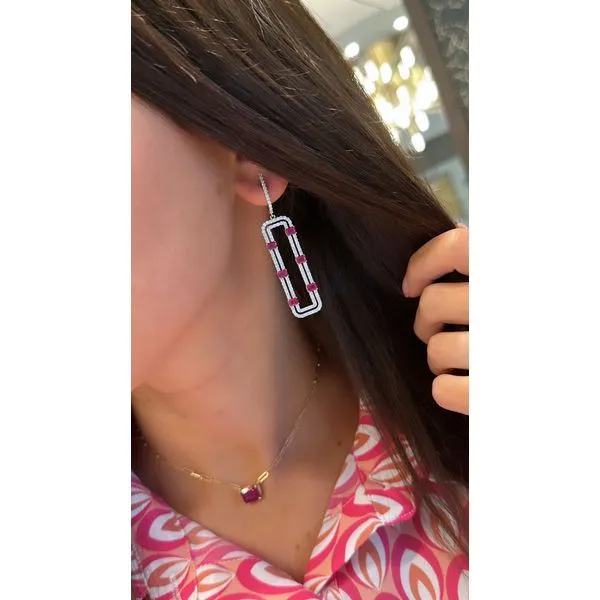 Colored Stone Earring Mollys Jewelers Brooklyn, NY