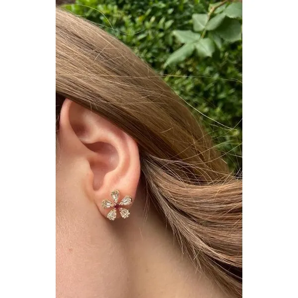 Colored Stone Earring Image 2 Mollys Jewelers Brooklyn, NY