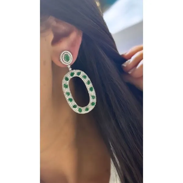 Colored Stone Earring Image 2 Mollys Jewelers Brooklyn, NY