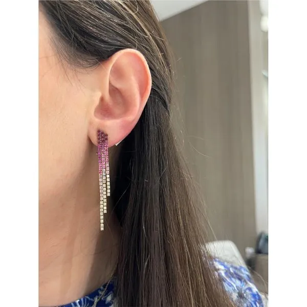 Colored Stone Earring Image 3 Mollys Jewelers Brooklyn, NY
