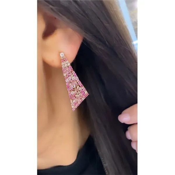 Colored Stone Earring Image 2 Mollys Jewelers Brooklyn, NY