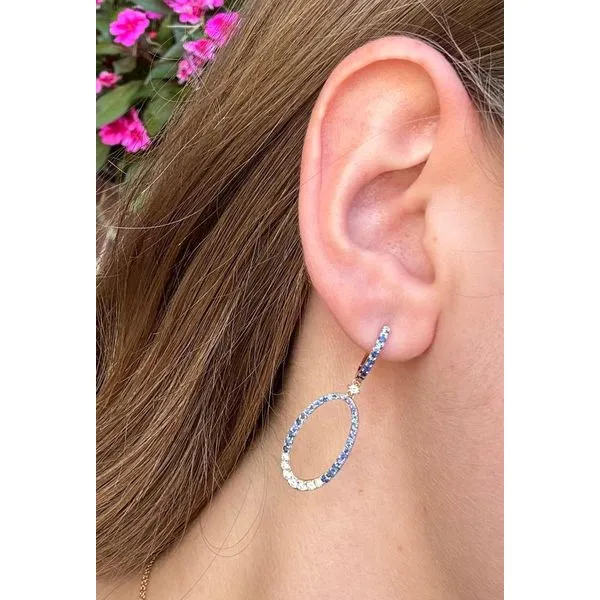 Colored Stone Earring Image 2 Mollys Jewelers Brooklyn, NY