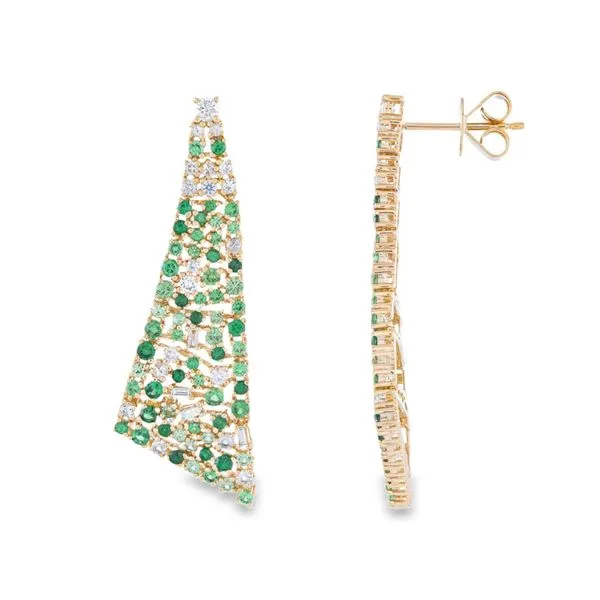 Colored Stone Earring Image 2 Mollys Jewelers Brooklyn, NY