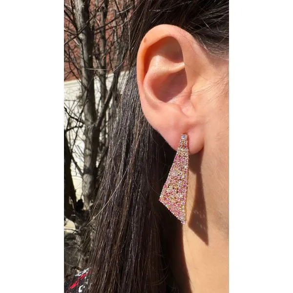 Colored Stone Earring Image 3 Mollys Jewelers Brooklyn, NY
