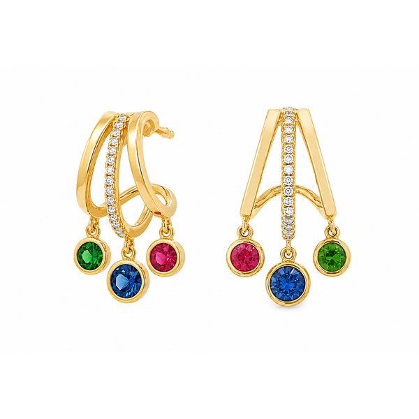 Colored Stone Earring Mollys Jewelers Brooklyn, NY