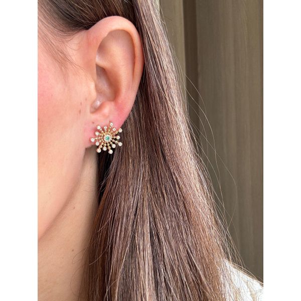 Colored Stone Earring Image 2 Mollys Jewelers Brooklyn, NY