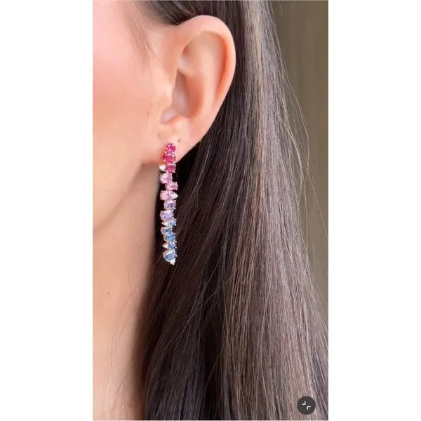 Colored Stone Earring Image 2 Mollys Jewelers Brooklyn, NY