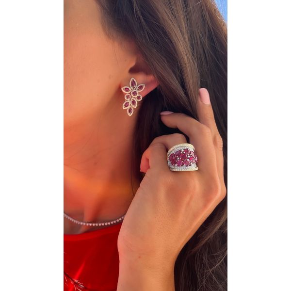 Colored Stone Earring Image 2 Mollys Jewelers Brooklyn, NY