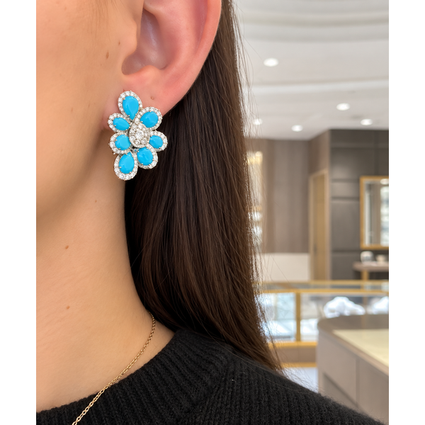 Colored Stone Earring Image 3 Mollys Jewelers Brooklyn, NY