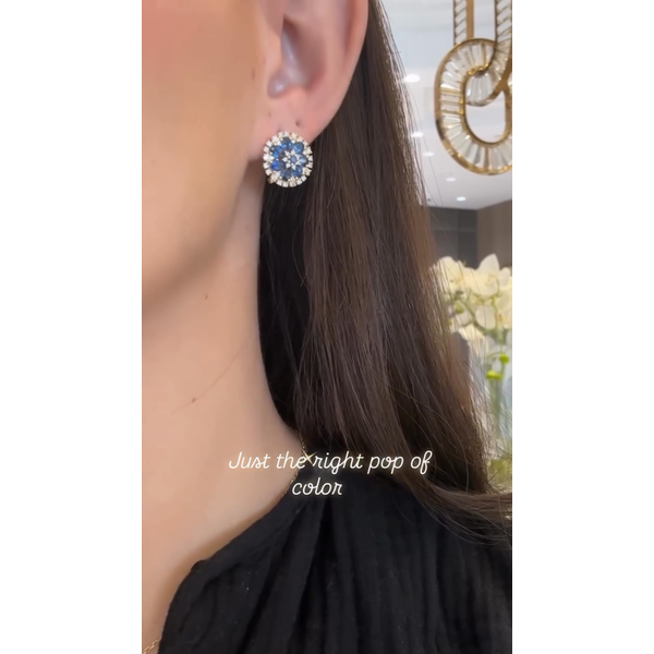 Colored Stone Earring Image 2 Mollys Jewelers Brooklyn, NY