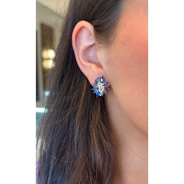 Colored Stone Earring Image 2 Mollys Jewelers Brooklyn, NY