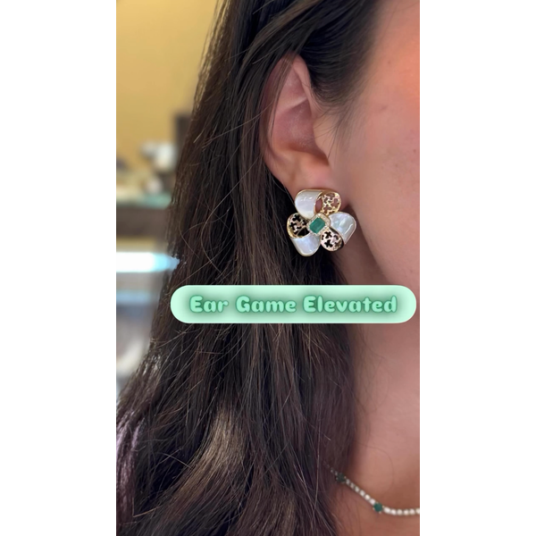 Colored Stone Earring Image 2 Mollys Jewelers Brooklyn, NY