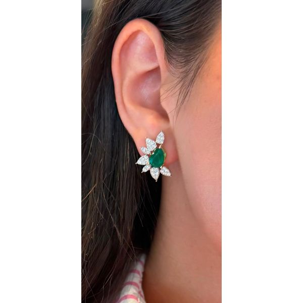 Colored Stone Earring Image 2 Mollys Jewelers Brooklyn, NY