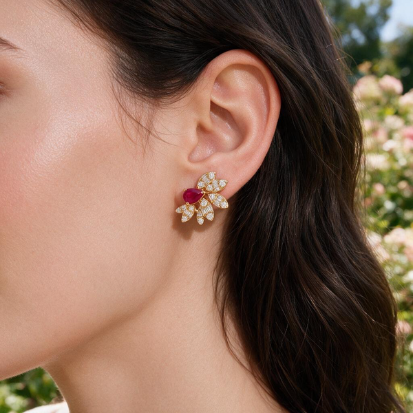 Colored Stone Earring Image 2 Mollys Jewelers Brooklyn, NY