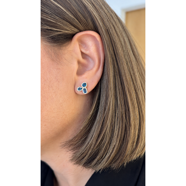 Colored Stone Earring Image 2 Mollys Jewelers Brooklyn, NY