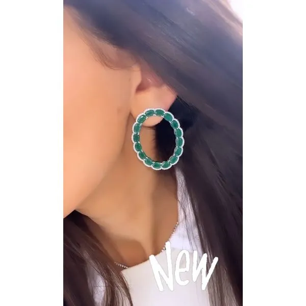 Colored Stone Earring Mollys Jewelers Brooklyn, NY