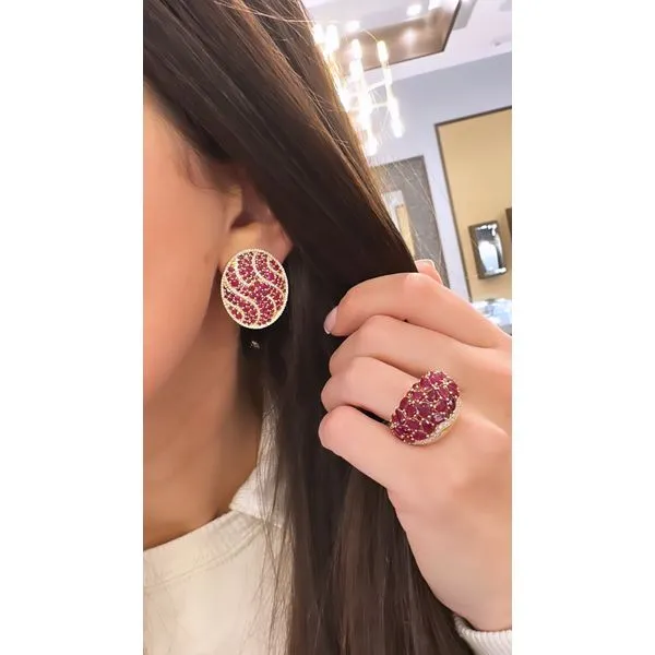 Colored Stone Earring Image 2 Mollys Jewelers Brooklyn, NY