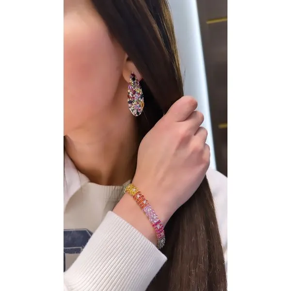 Colored Stone Earring Image 4 Mollys Jewelers Brooklyn, NY