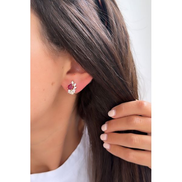 Colored Stone Earring Image 2 Mollys Jewelers Brooklyn, NY