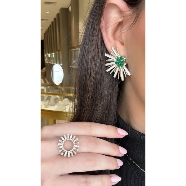 Colored Stone Earring Image 2 Mollys Jewelers Brooklyn, NY