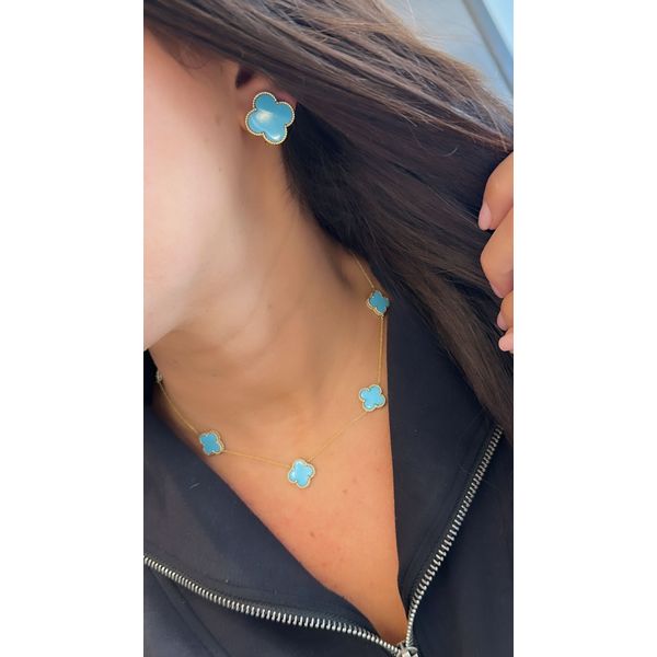 Colored Stone Earring Image 2 Mollys Jewelers Brooklyn, NY