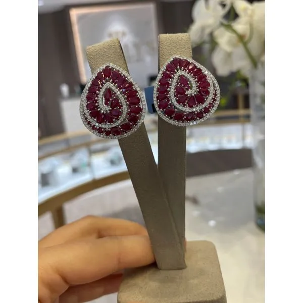 Colored Stone Earring Image 2 Mollys Jewelers Brooklyn, NY