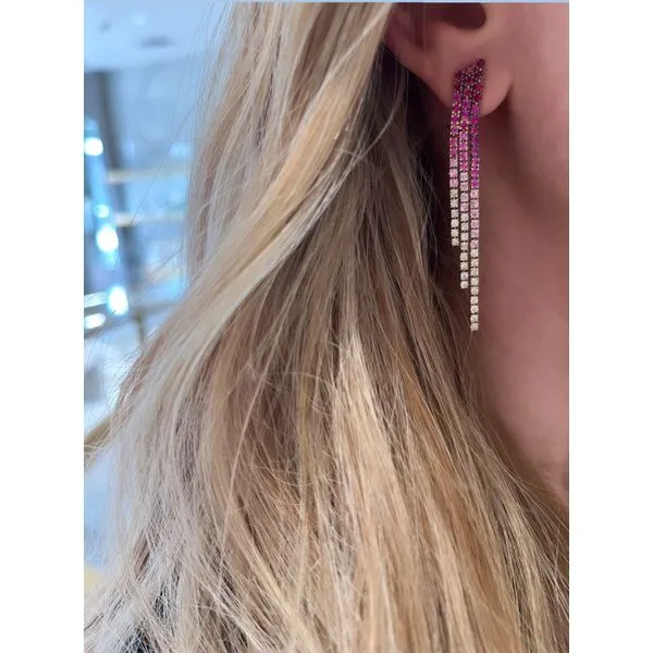 Colored Stone Earring Image 2 Mollys Jewelers Brooklyn, NY