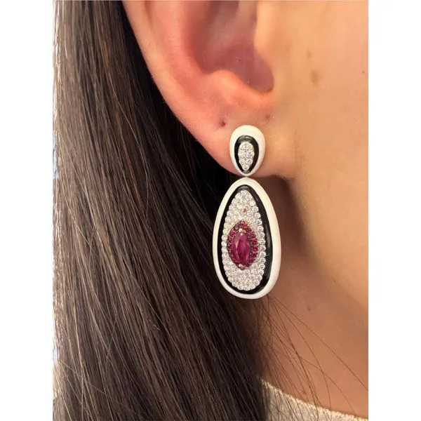 Colored Stone Earring Mollys Jewelers Brooklyn, NY