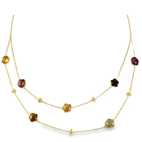 Colored Stone Necklace Image 2 Mollys Jewelers Brooklyn, NY