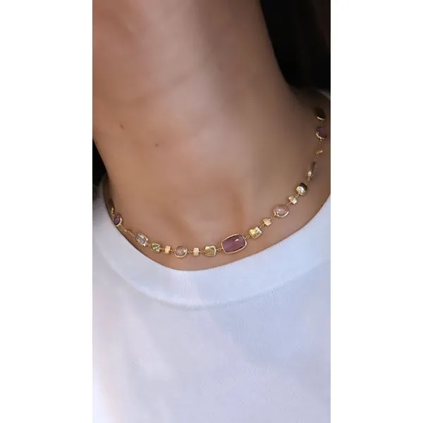 Colored Stone Necklace Mollys Jewelers Brooklyn, NY