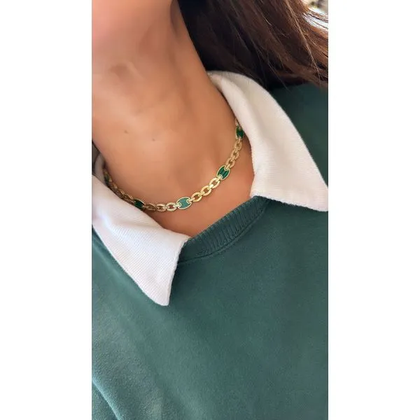 Colored Stone Necklace Mollys Jewelers Brooklyn, NY