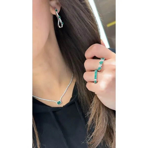 Colored Stone Necklace Image 2 Mollys Jewelers Brooklyn, NY