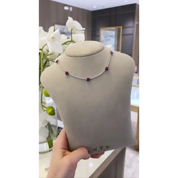 Colored Stone Necklace Image 2 Mollys Jewelers Brooklyn, NY