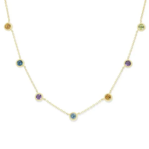 Colored Stone Necklace Mollys Jewelers Brooklyn, NY