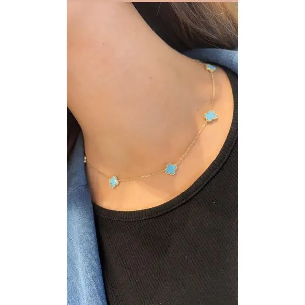 Colored Stone Necklace Mollys Jewelers Brooklyn, NY