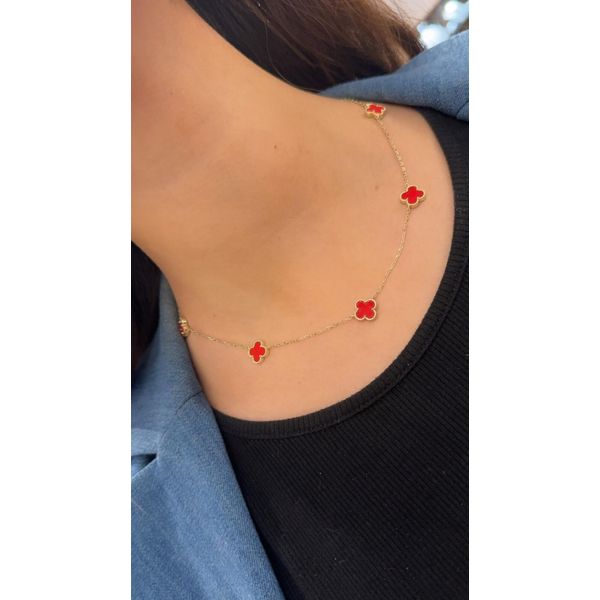Colored Stone Necklace Image 2 Mollys Jewelers Brooklyn, NY