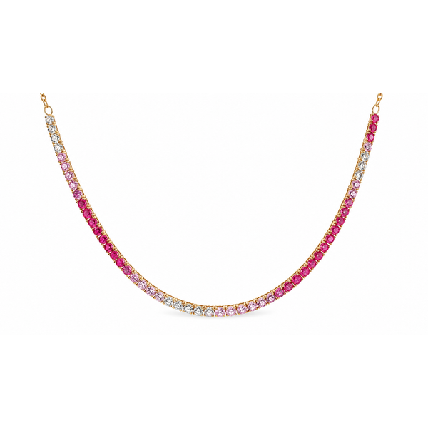 Colored Stone Necklace Image 2 Mollys Jewelers Brooklyn, NY
