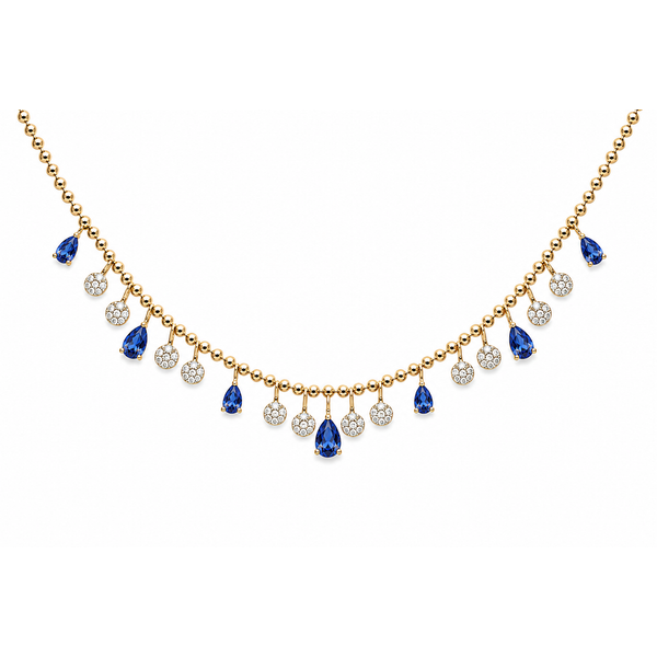 Colored Stone Necklace Mollys Jewelers Brooklyn, NY