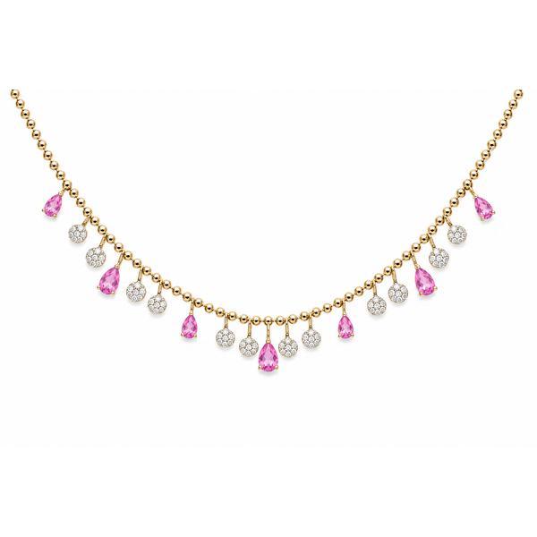 Colored Stone Necklace Mollys Jewelers Brooklyn, NY