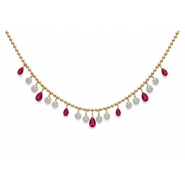 Colored Stone Necklace Mollys Jewelers Brooklyn, NY