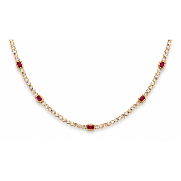 Colored Stone Necklace Image 2 Mollys Jewelers Brooklyn, NY