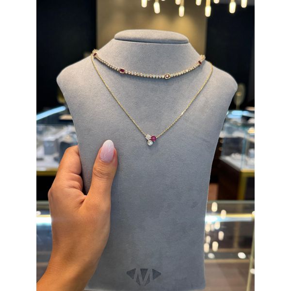 Colored Stone Necklace Image 3 Mollys Jewelers Brooklyn, NY