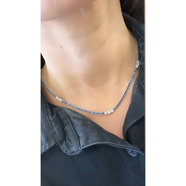 Colored Stone Necklace Image 2 Mollys Jewelers Brooklyn, NY