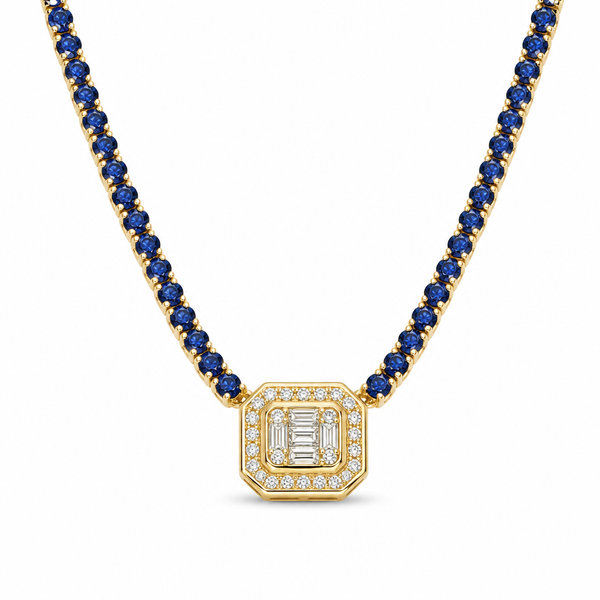 Colored Stone Necklace Mollys Jewelers Brooklyn, NY